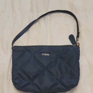 GUESS Dark Blue Quilted Clutch